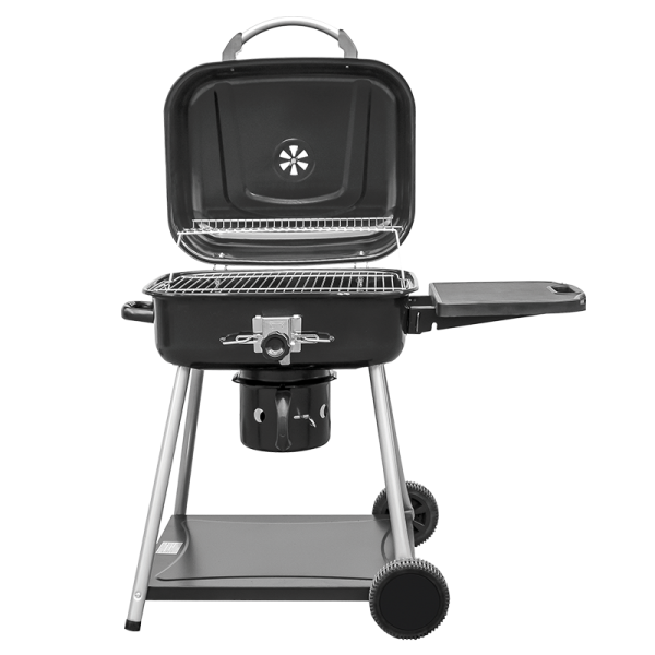 Grill Węglowy Prostokątny Z Praktyczną Pokrywą