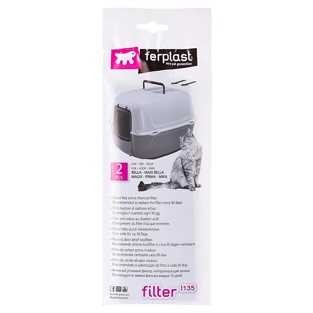 Ferplast Activated Charcoal Filter for Cat Litter Trays