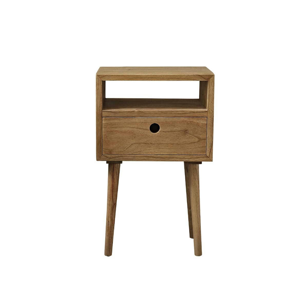 OSLO - Table de chevet en mindi massif
