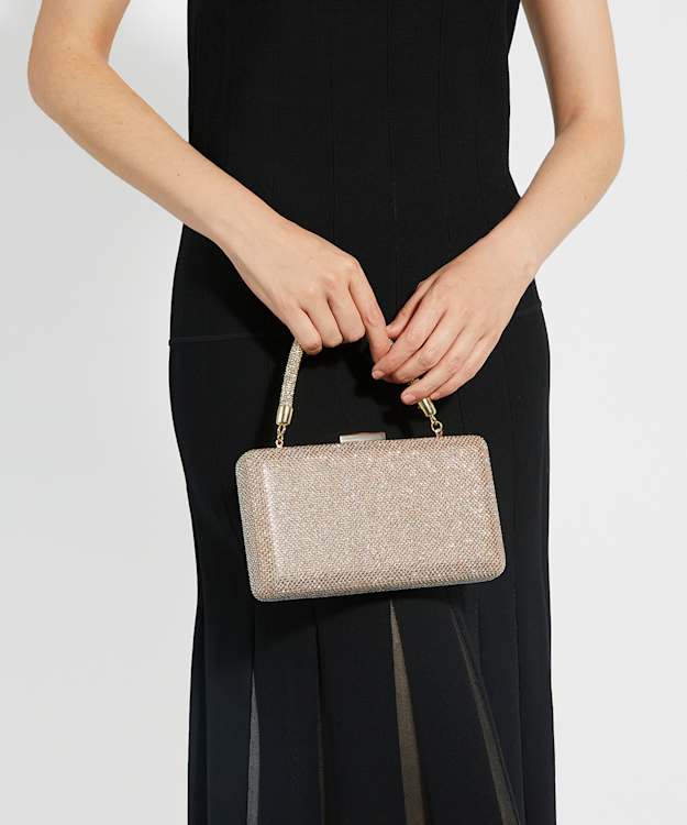 Beaut Gold - Diamante Handle Evening Bag