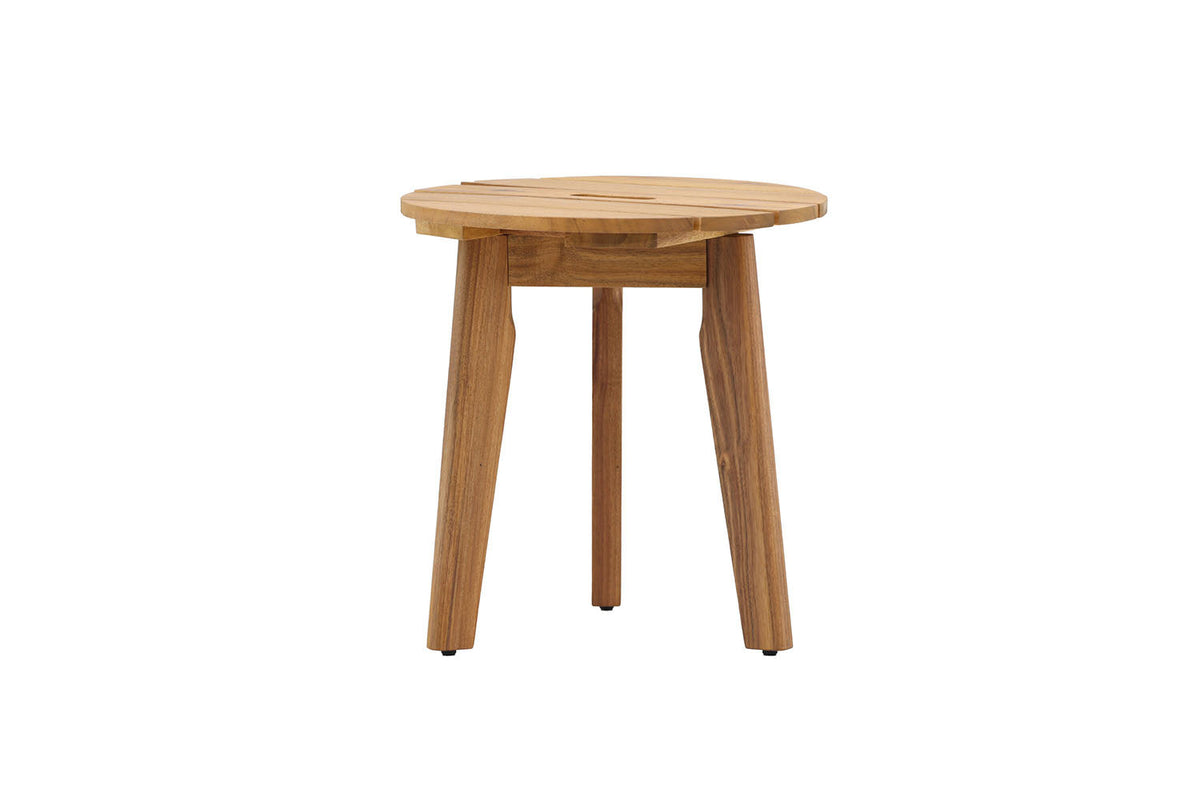 Rebellenclub Tuin Bijzettafel Salsa - ø40cm - Naturel Hout