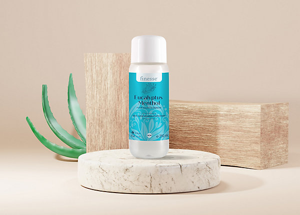 CF group Finesse - Fragrance Sauna Hammam Senteur Eucalyptus Menthol à Base d'Huiles Essentielles - Bouteille 250 ml -