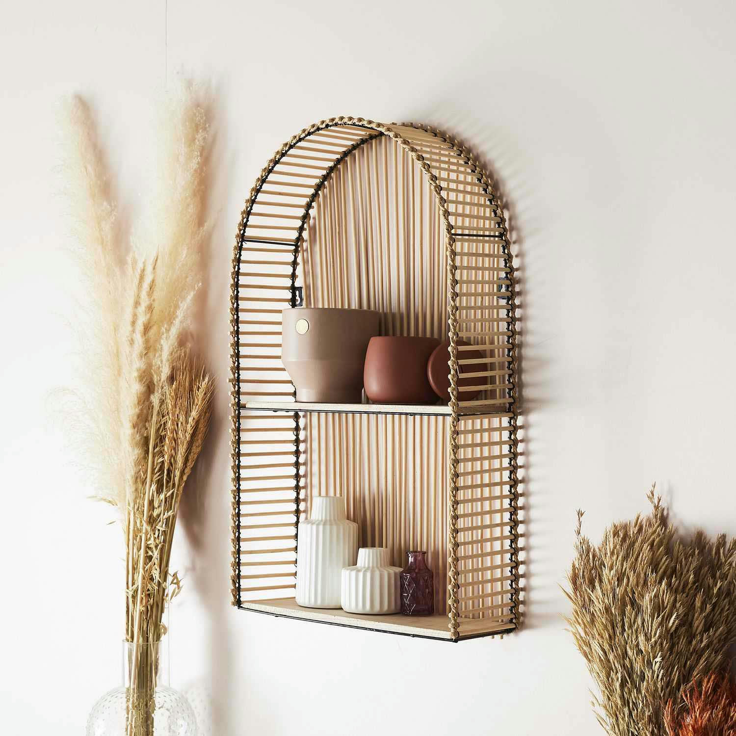 JAVA - Etagère murale fenêtre H61cm