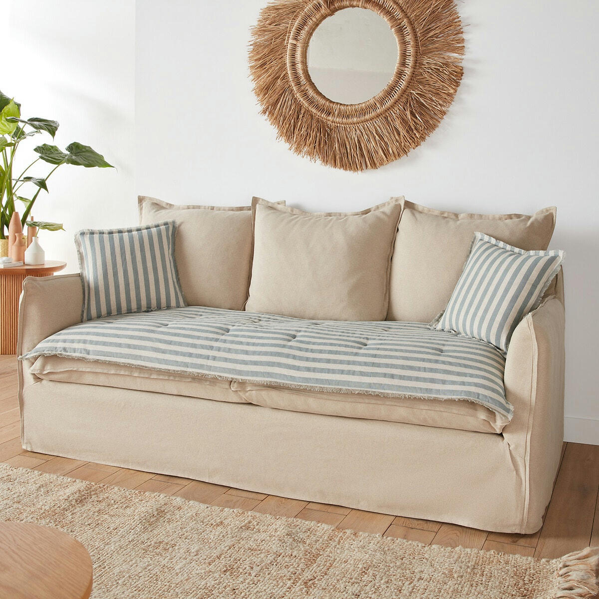 Matelas d'assise lin/coton, Octavine