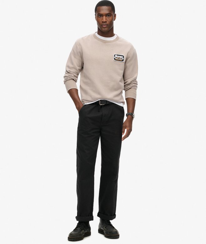 Mechanic Loose Fit Crew Sweatshirt