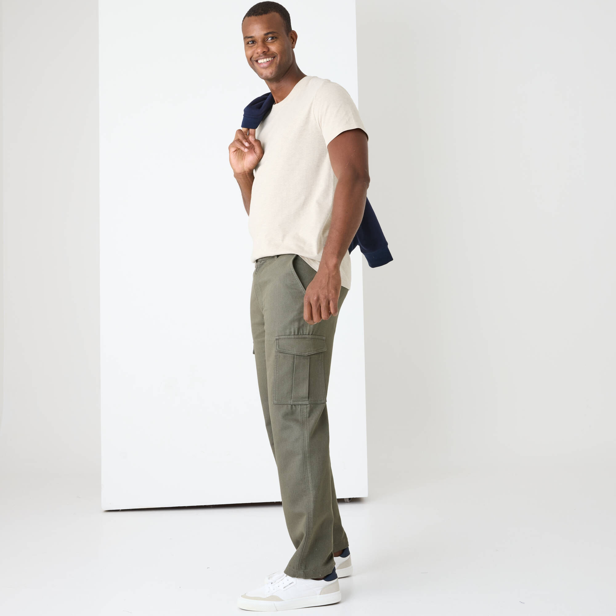 Pantalon cargo en sergé ultra stretch - L30