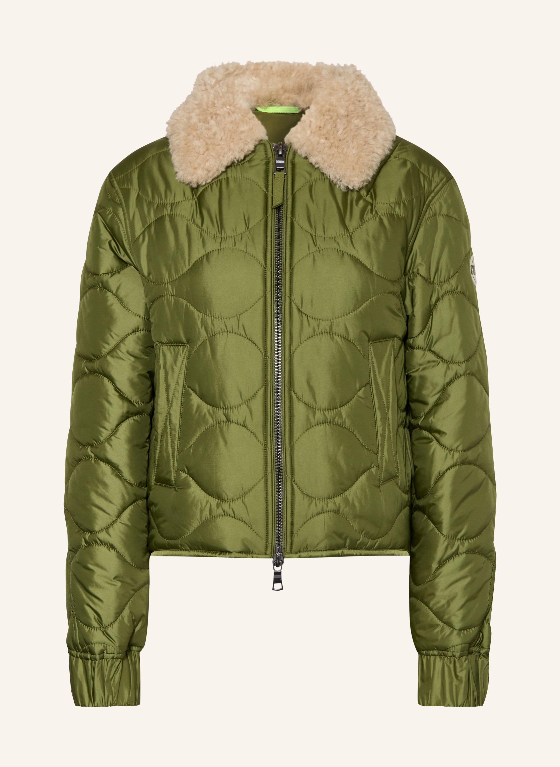 No.1 Como Steppjacke MASSA mit abnehmbarem Kunstfell
