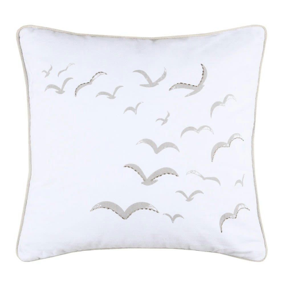 - Coussin Blanc coton 40 X 40