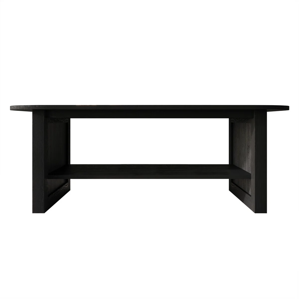 CraftPorch Mid-Century Modern Black Coffee Table