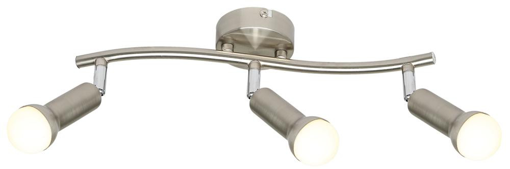 Lampa sufitowa srebrno-chromowana ARC3xE14x40W wym: 15x48x8 cm Candellux