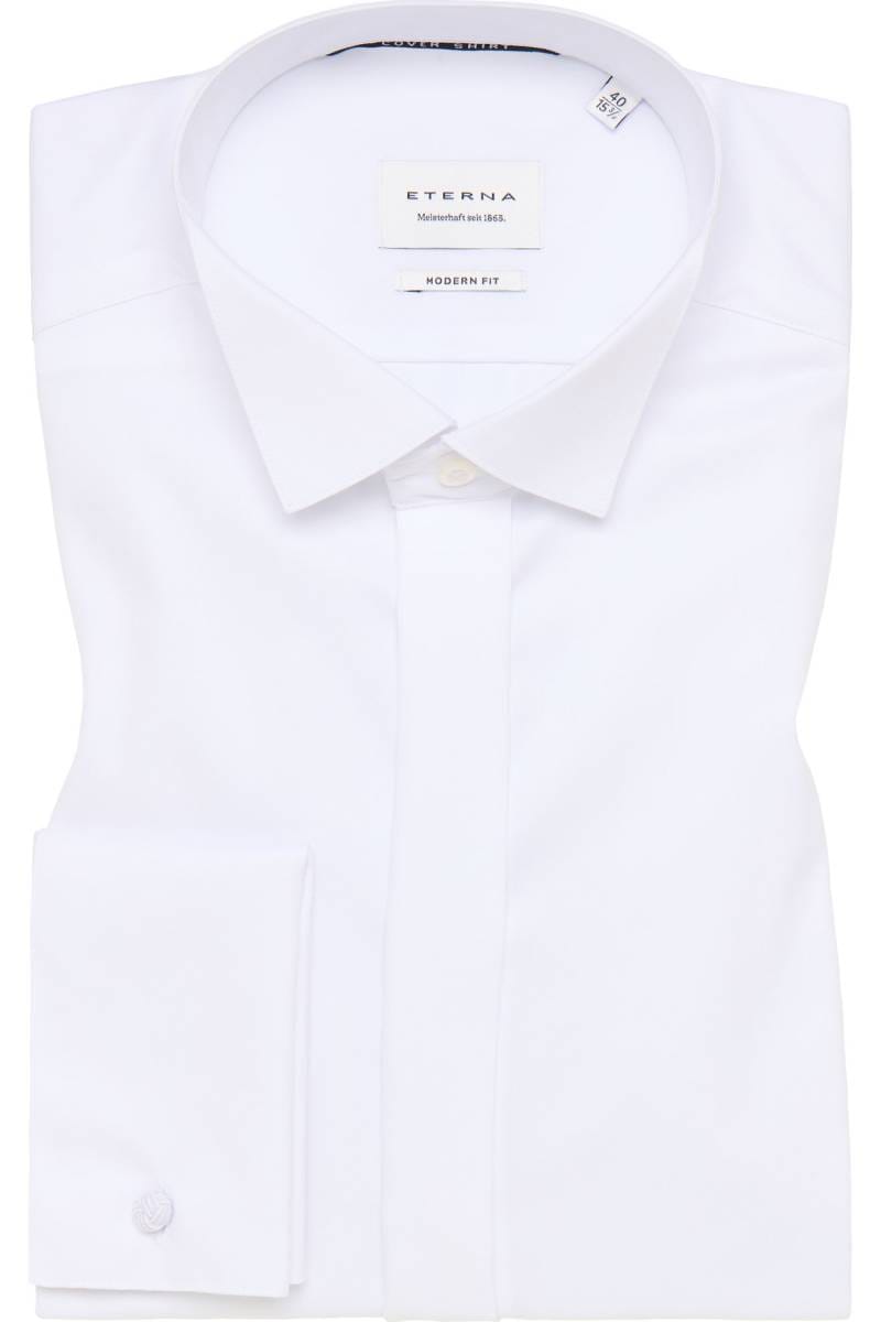 ETERNA Cover Shirt Modern Fit Galahemd weiss, Einfarbig