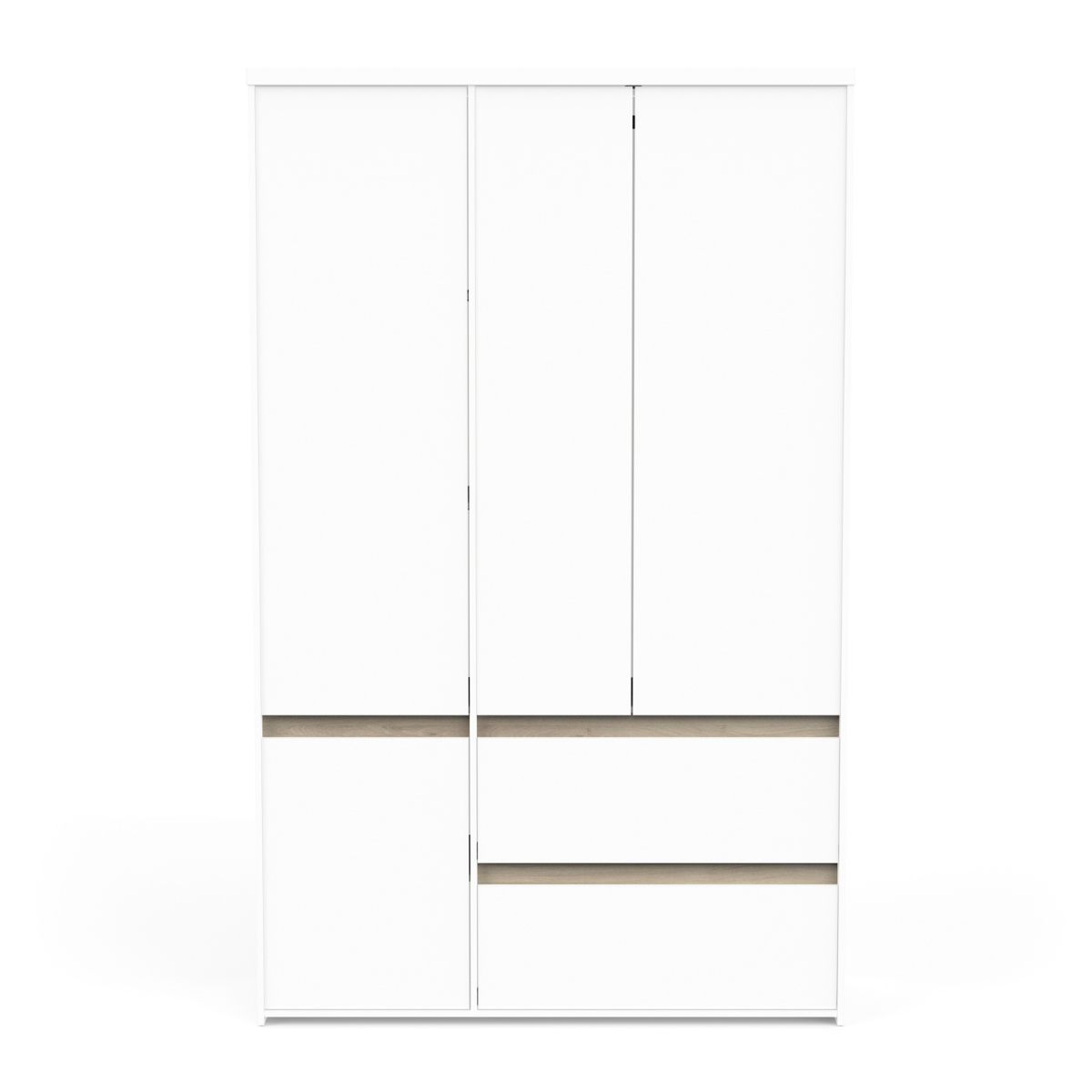 Calicosy - CLYDE Kast met 4 deuren - H220,5 cm - Licht hout