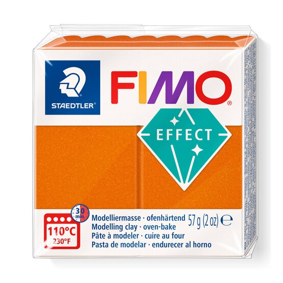 Fimo Effect Metallic Orange Modelling Clay 57g