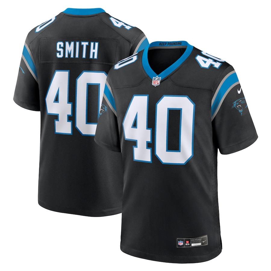 Brandon Smith Carolina Panthers Nike Team Game Jersey - Black