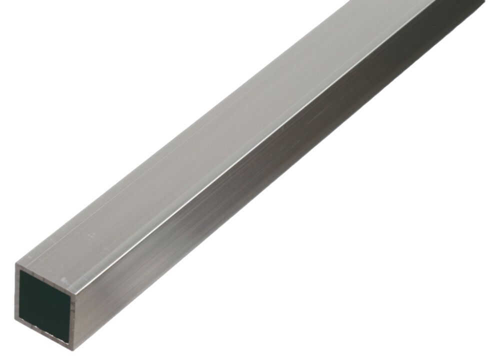 RØR GAH ALBERTS ALUMINIUM FIRKANTET 25X25MM 1000MM GRÅ