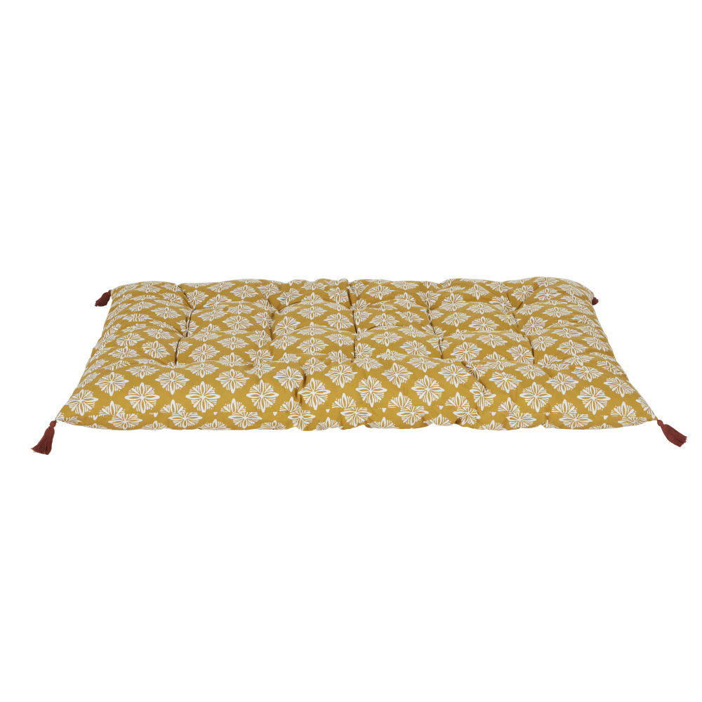 MARGARISE - Surmatelas jaune moutarde 120x80