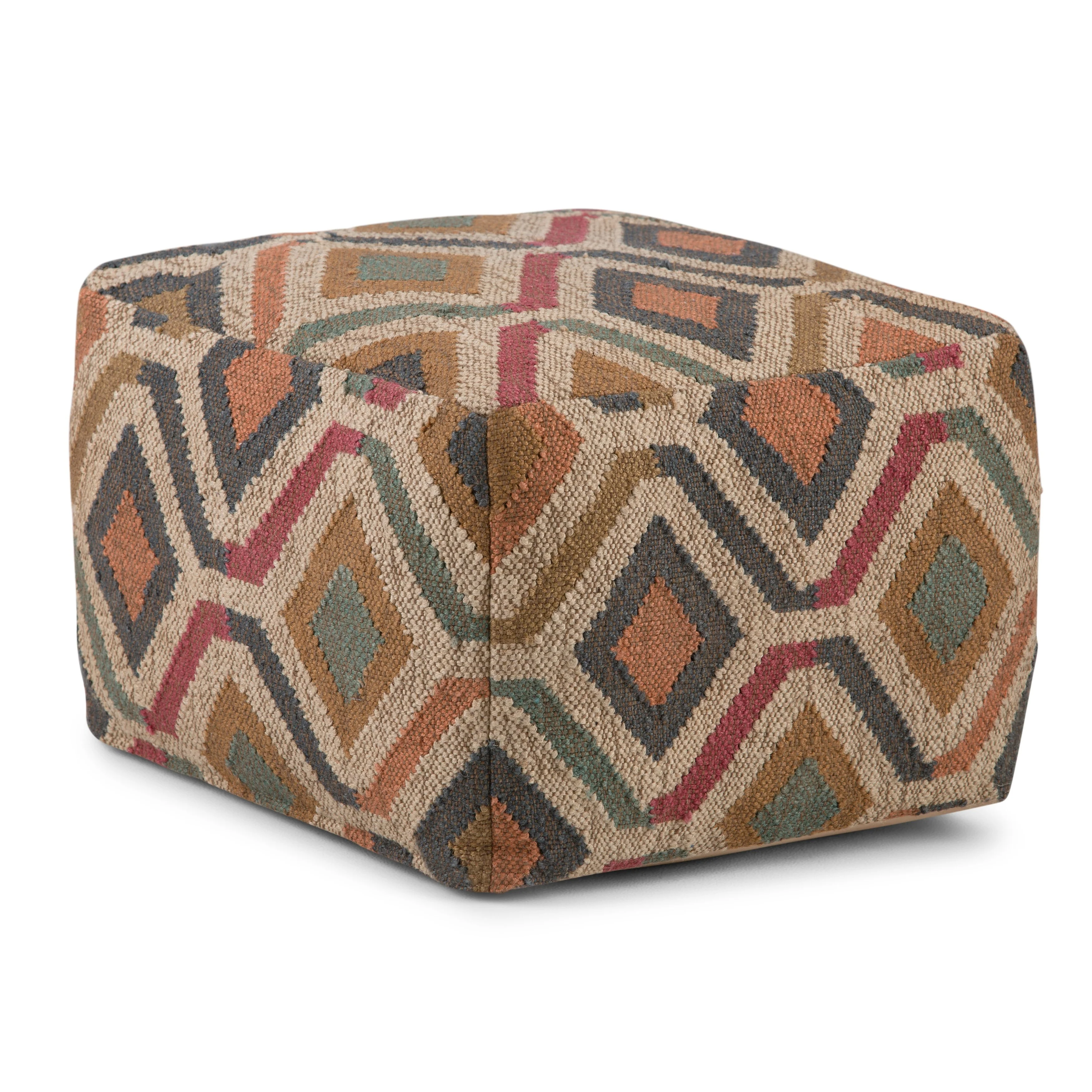 WYNDENHALL Mirella Boho Square Pouf