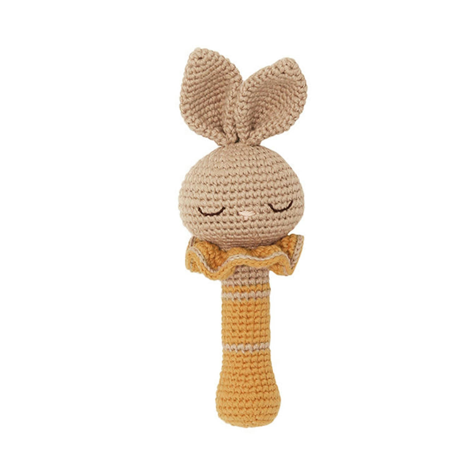 - Hochet en crochet lapin  Ocre