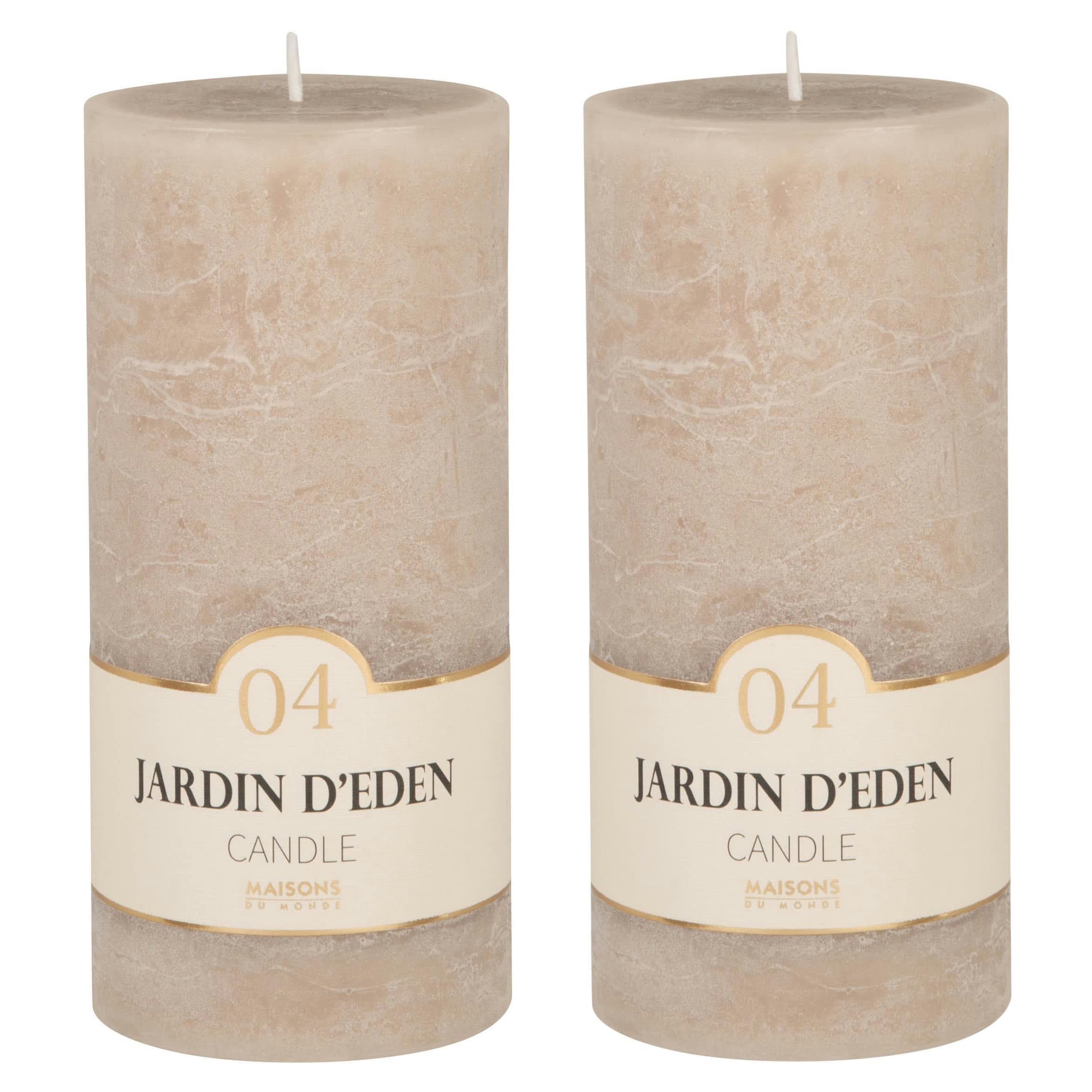 COLORAMA - Bougie parfumée taupe H15, 490g