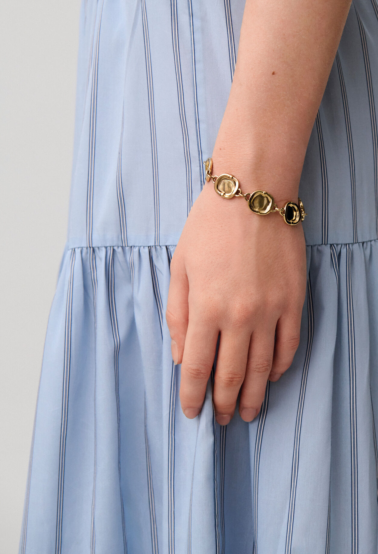 Bracelet cha&icirc;ne dorée