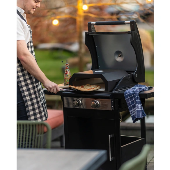 Pizzaofen »Summ«, inkl. Pizza Paddle, LxBxH: 44,8x35,3x12 cm, schwarz