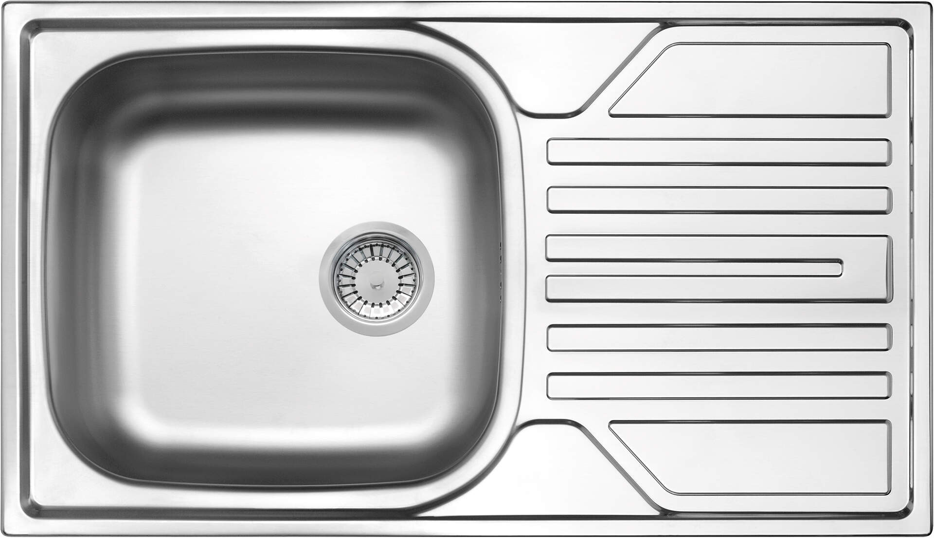 DEANTE Zlewozmywak stalowy 1-komorowy z ociekaczem 3.5"