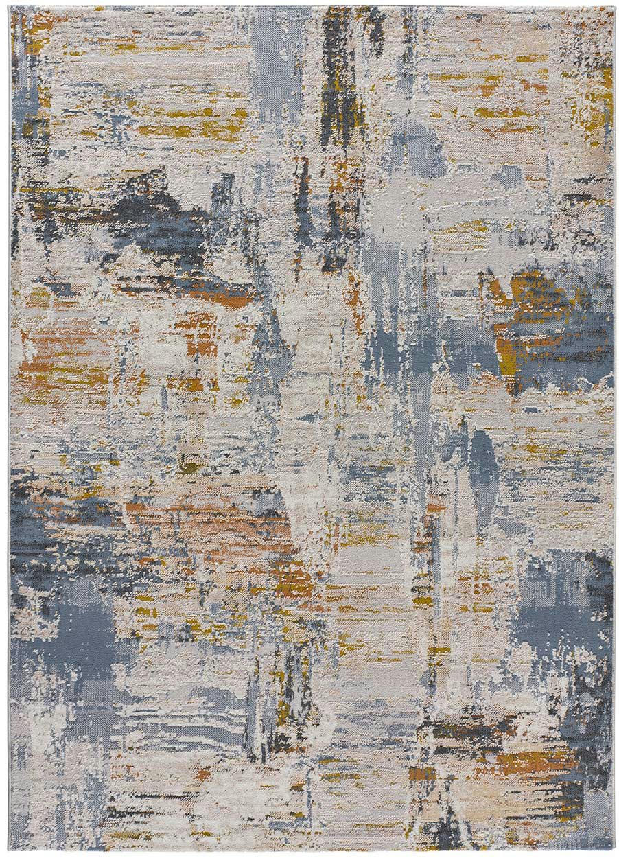 SPRINGS - Tapis abstrait de style vintage multicolore, 154X230 cm