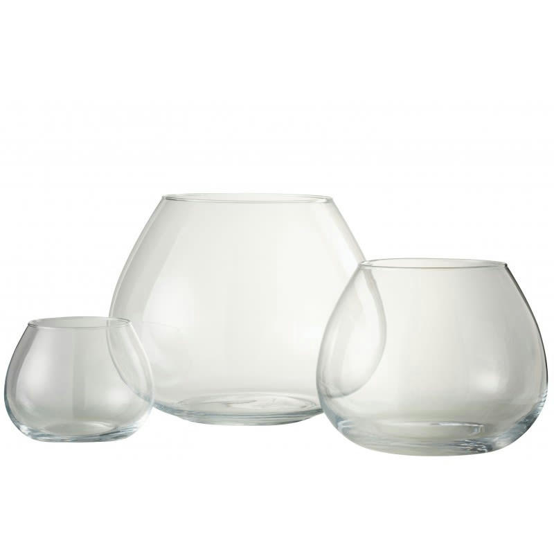 FIE - Vase verre transparent H30cm