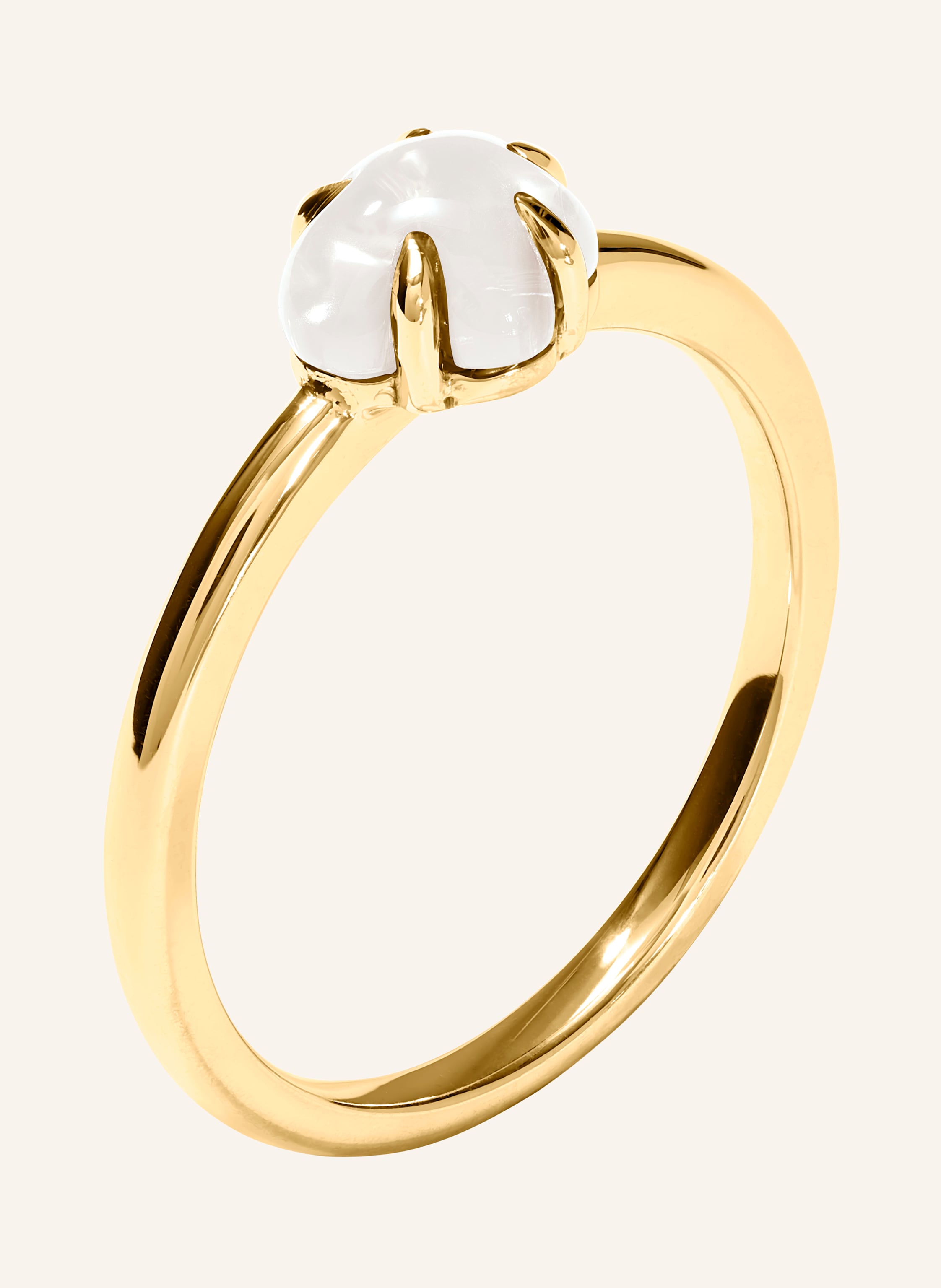 VIERI Ring WOLKE MILCHQUARZ MITTELGROß