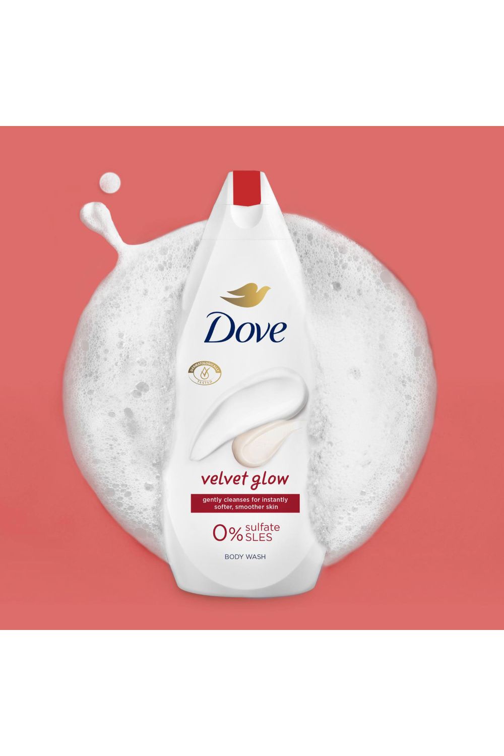 Dove Velvet Glow 'Body Wash' for Soft & Smoother Skin 3x 450ml