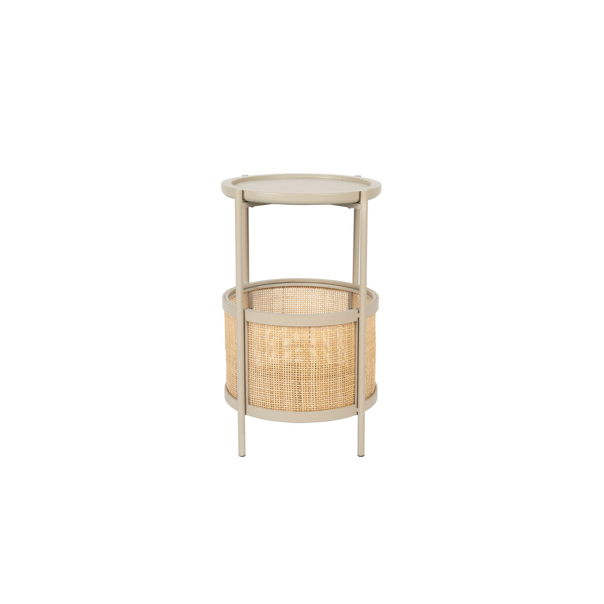 Housecraft Living Makoto Bijzettafel Rond 30x30 cm Zand - Beige