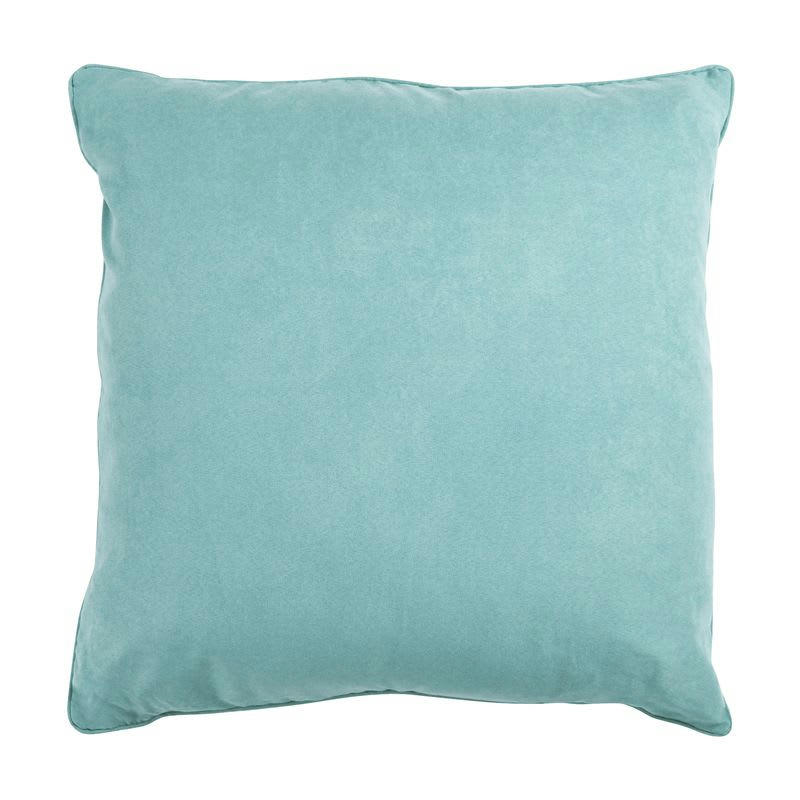 SUEDEN - Coussin de sol en suédine bleu clair 70x70