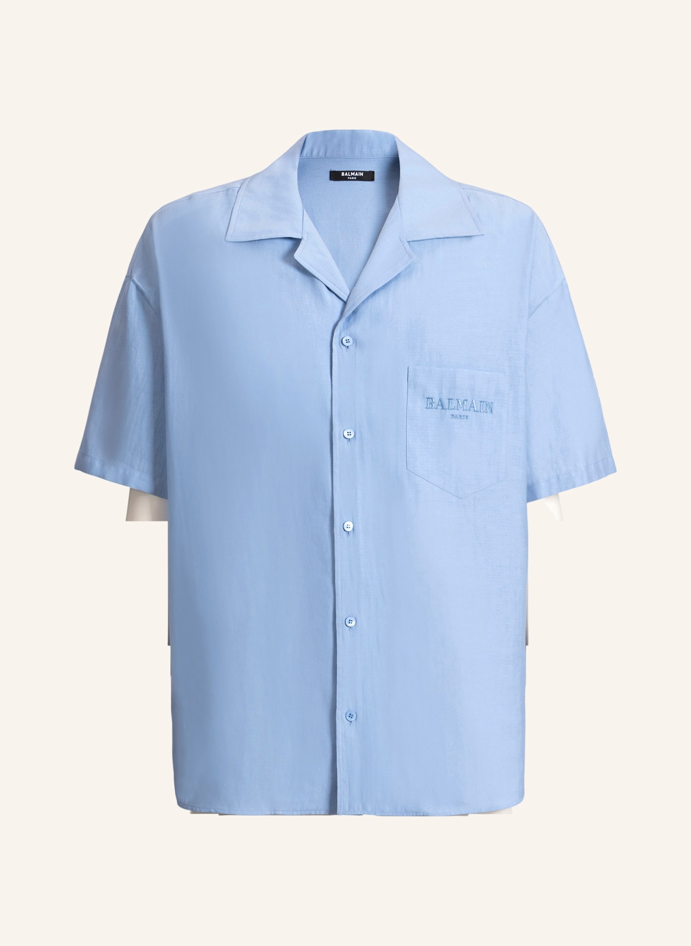 BALMAIN Balmain Vintage Hemd aus Popeline mit Fischgrätmuster