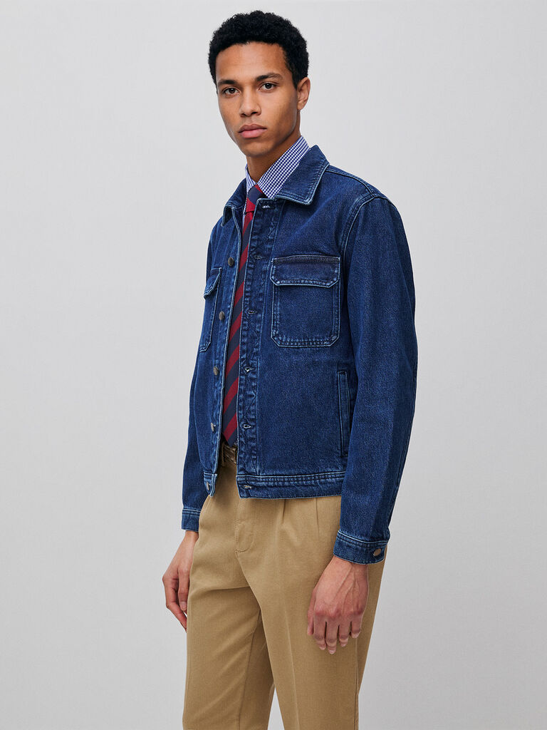 Regular fit denim jacket