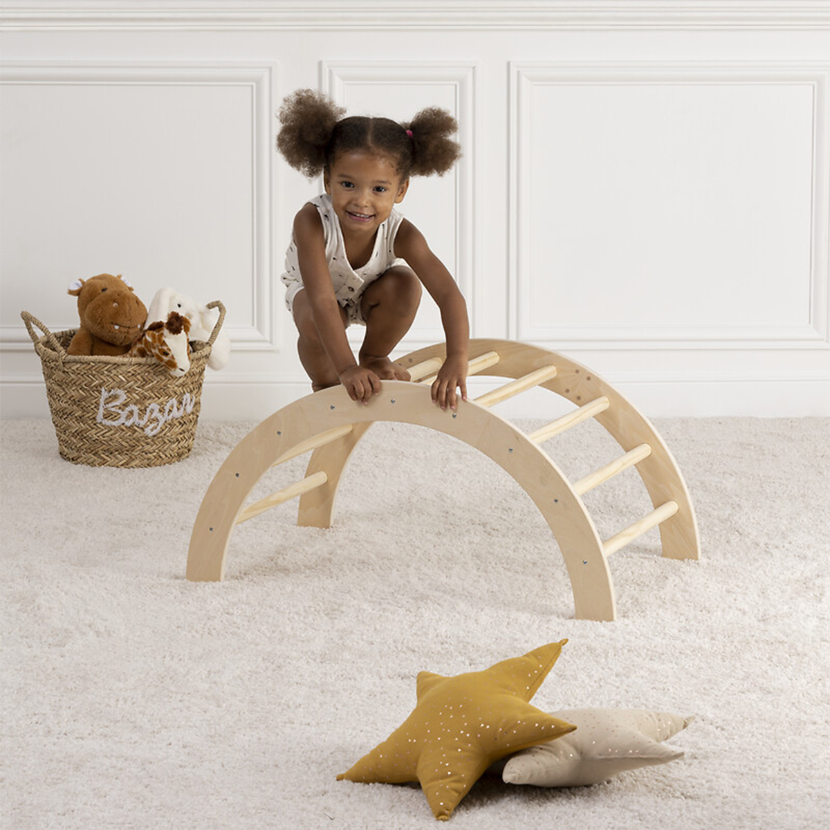 Kids climbing arch Pine, 50x79 cm
