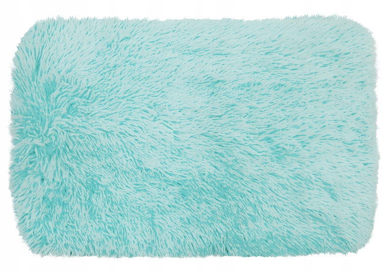 Pluszowy miękki puszysty antypoślizgowy dywan shaggy Comfit 50x75 mięta