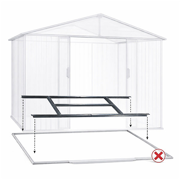 Kit plancher pour abri de jardin Trigano de 6,54 m²