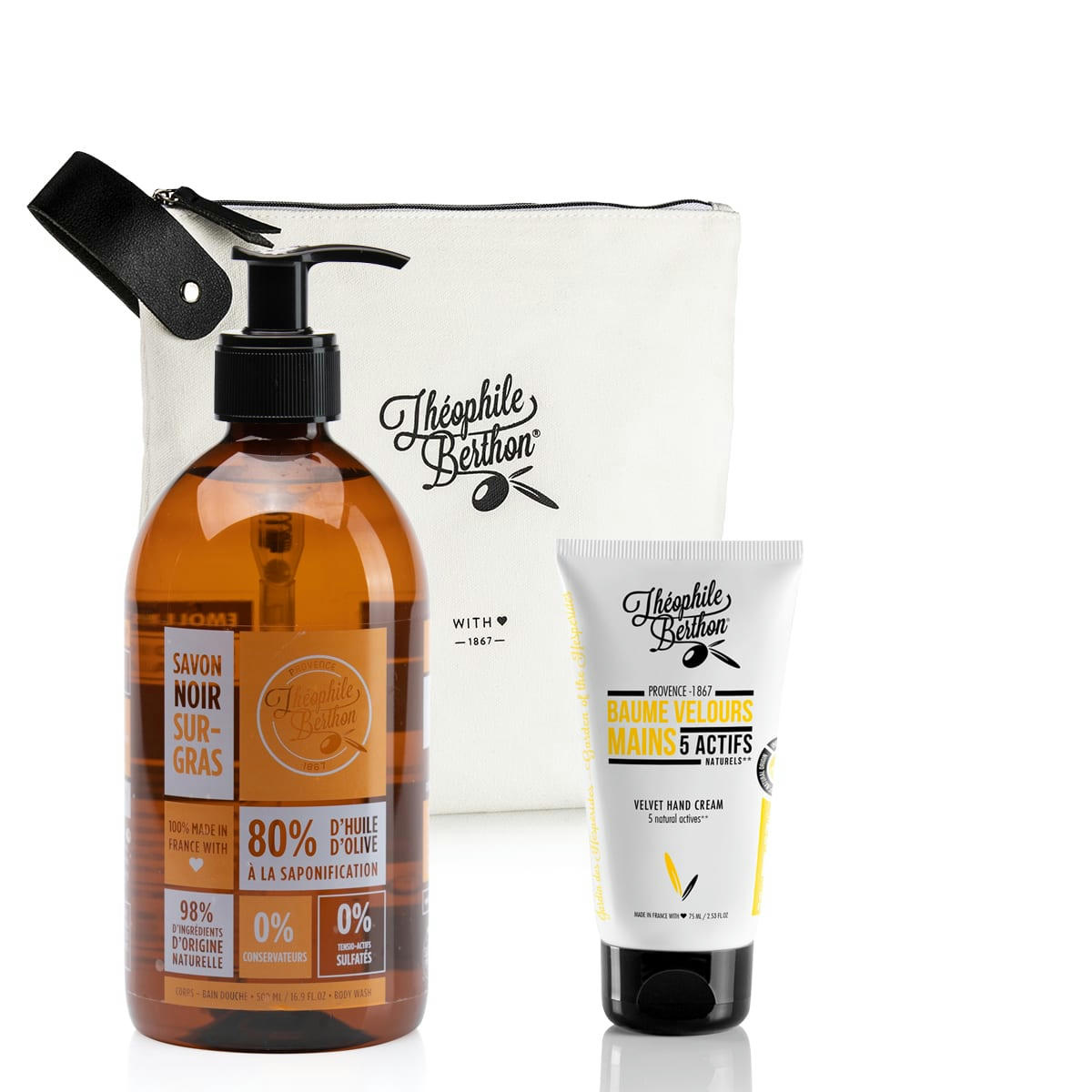 KERALA - Trousse 2 soins savon liquide corps et baume mains