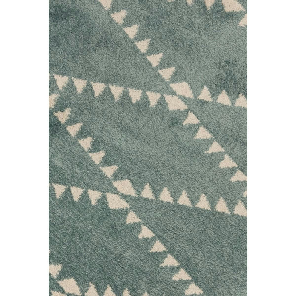 DIKO - Tapis style berbère en Polypropylène Bleu gris 120x170 cm