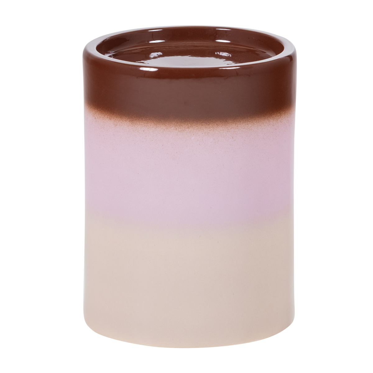 WOOOD bijzettafel Ø 35 cm Ollo - Keramiek - Roze/Bruin - 44x35x35
