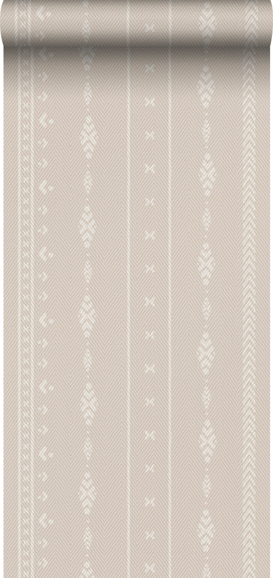 Sanders & Sanders behang etnisch motief beige en wit - 53 cm x 10 m - 640523