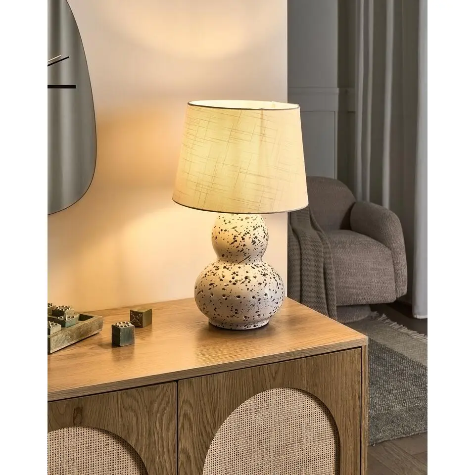 MACAL - Tafellamp - Wit/Blauw - Keramiek