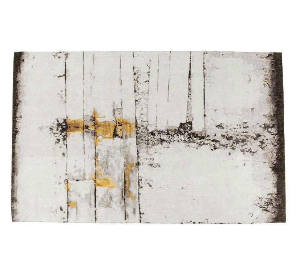 ABSTRACT - Tapis en coton gris 300x200