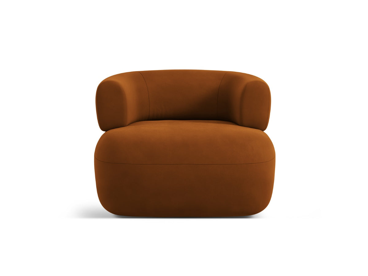 Micadoni Fauteuil Jenny flueel roze - 88x90x73cm