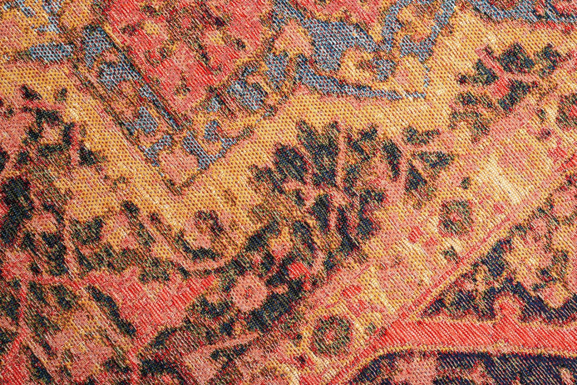 FUNKY ORIENT - Tapis d'orient vintage tissé plat Rouge 230x340 cm