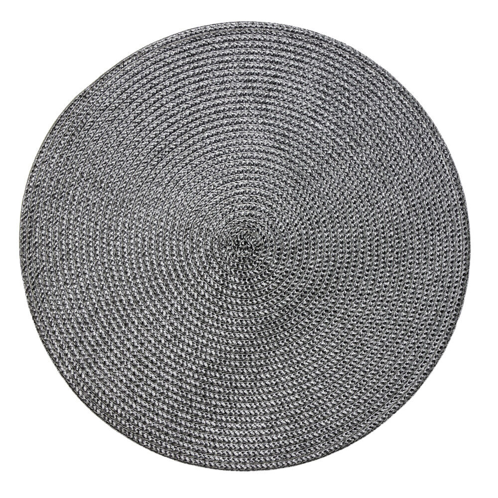Set de table rond Ø35cm (2 modèles gris foncé ou beige)