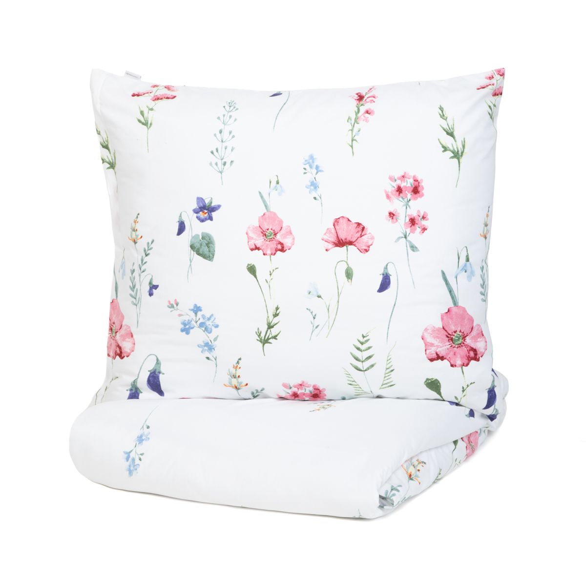 Pościel PERHONEN z mikrofibry w kwiaty 220x200   2*70x80 cm