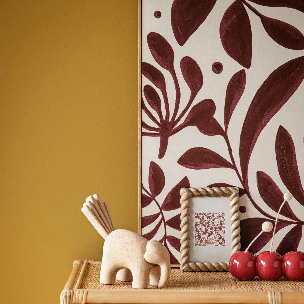 KARL - Statuette éléphant en bois de bouleau H18