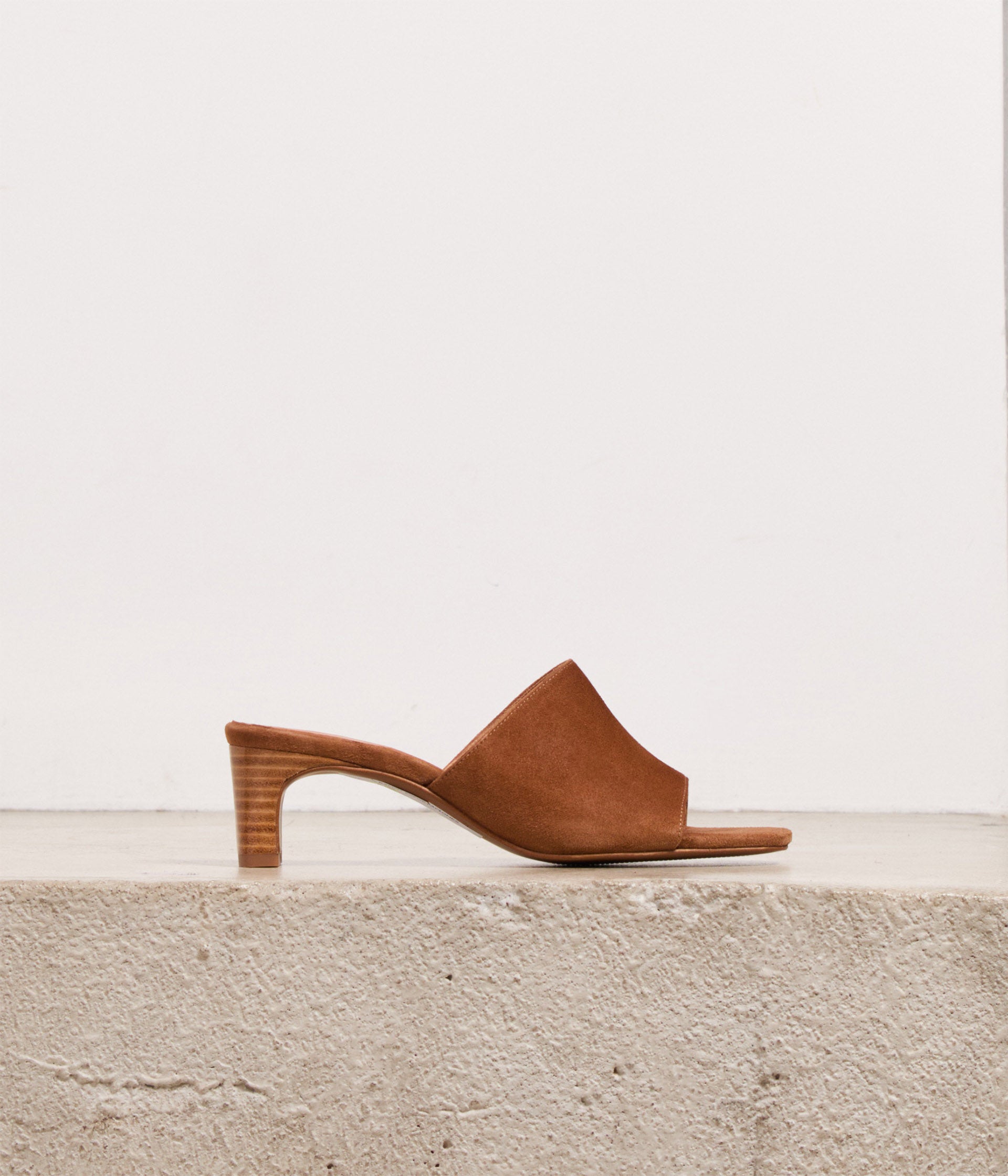 Mules velours cognac Blusa