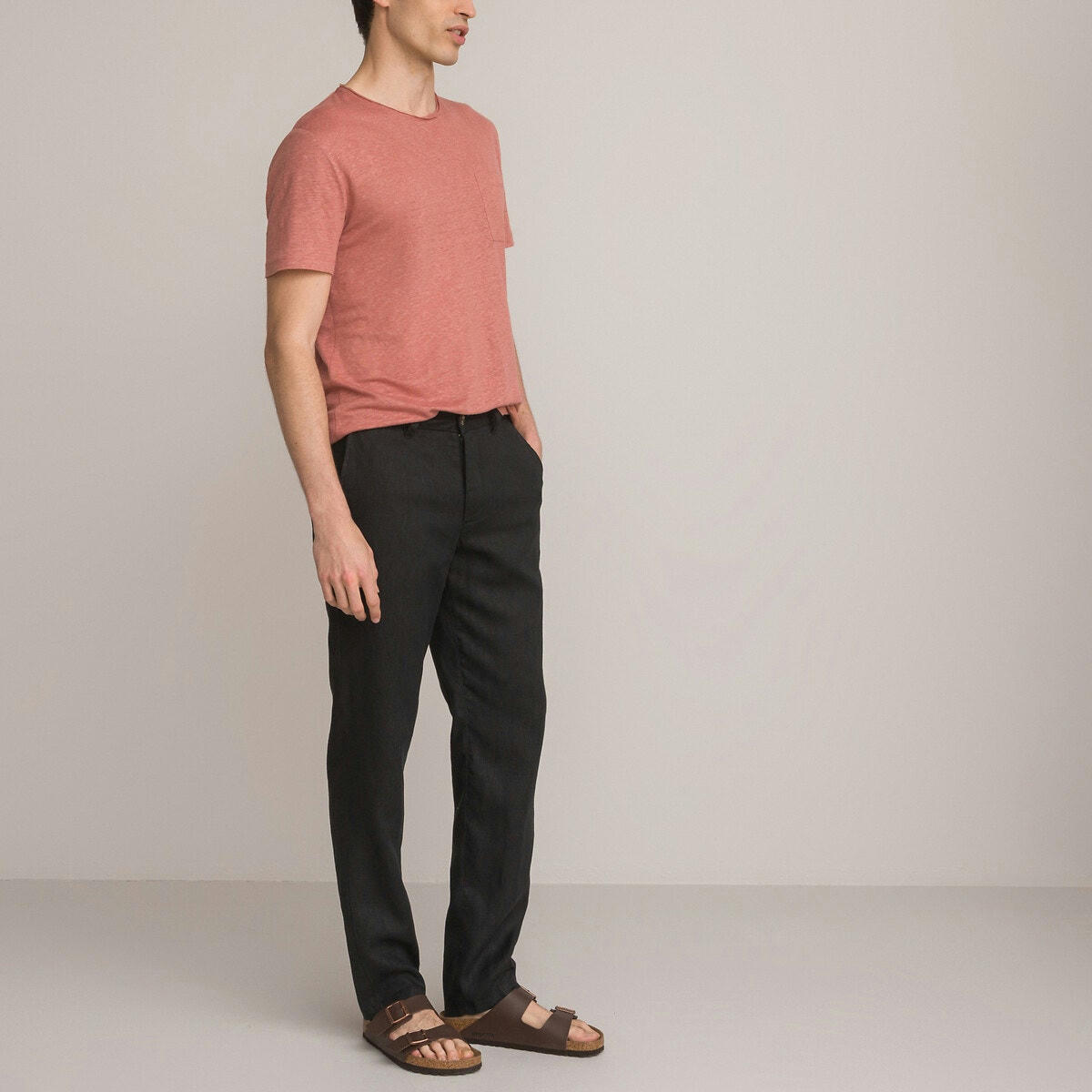 Pantalon droit en lin